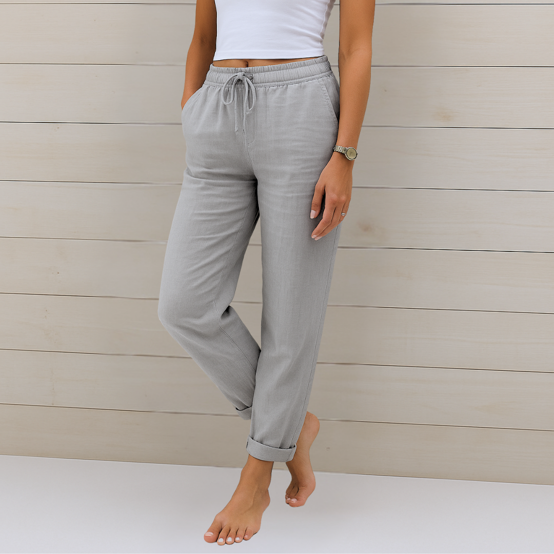 Premium atmungsaktive Leinen Stretchhose