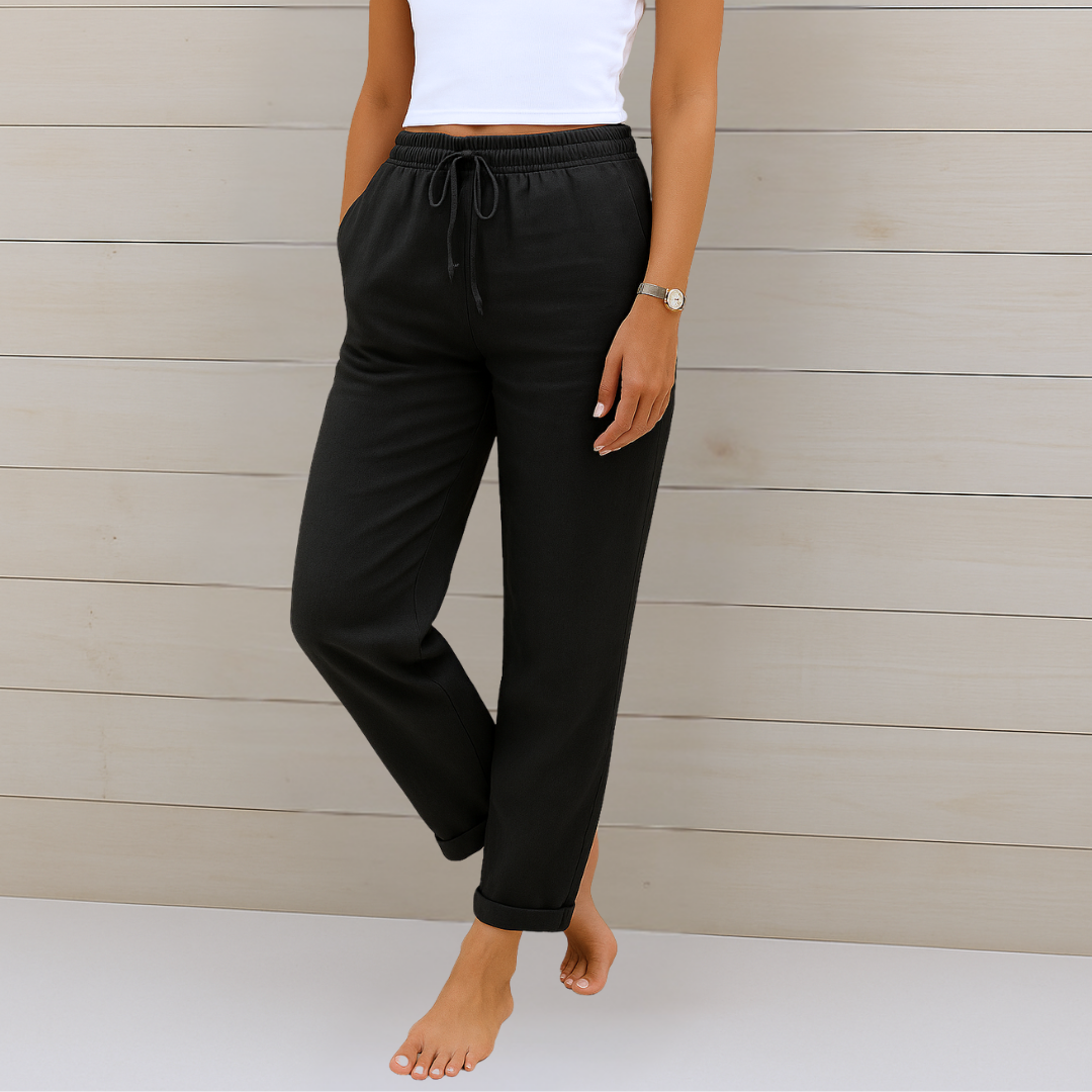 Premium atmungsaktive Leinen Stretchhose