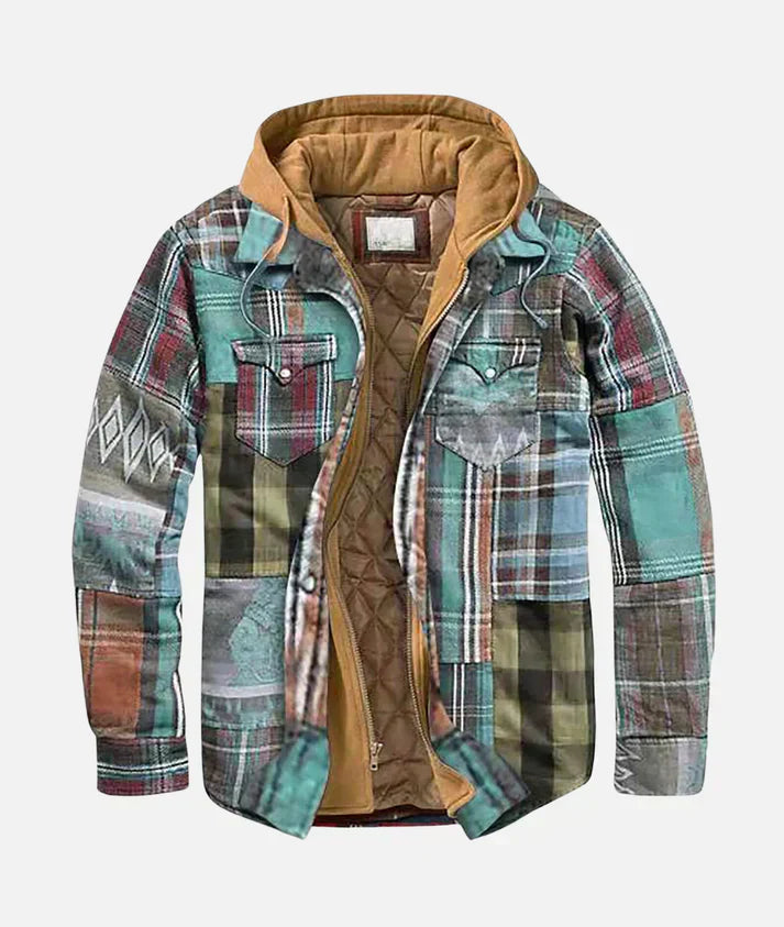 Henrik-Jacke | Kariertes Patchwork-Jacke