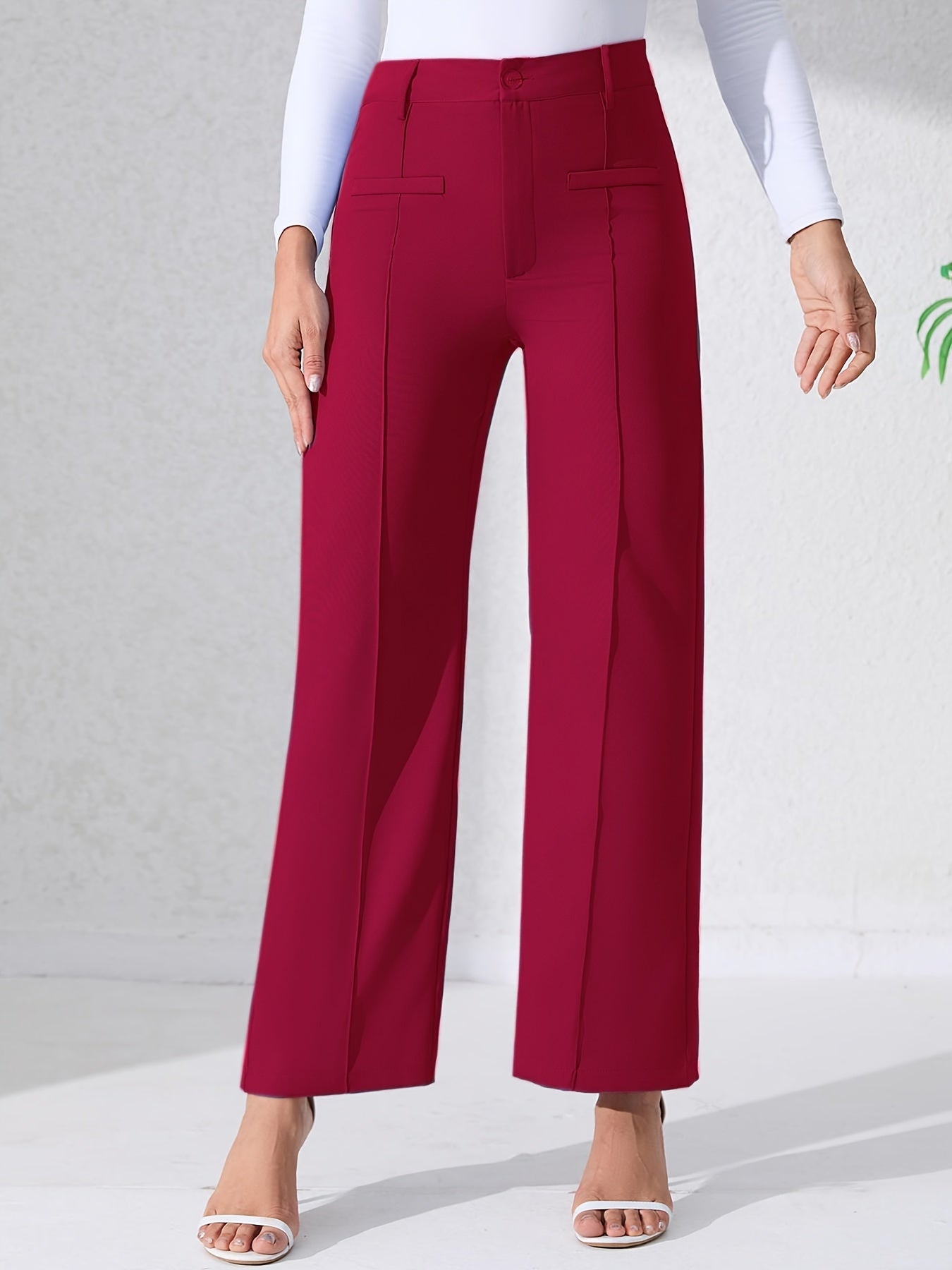 Premium High Waist Hose mit weitem Bein