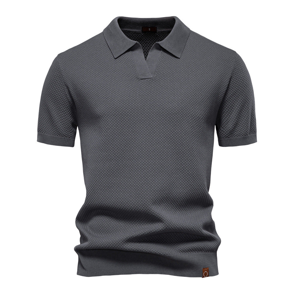 Sommerliches Polo-Shirt mit Struktur