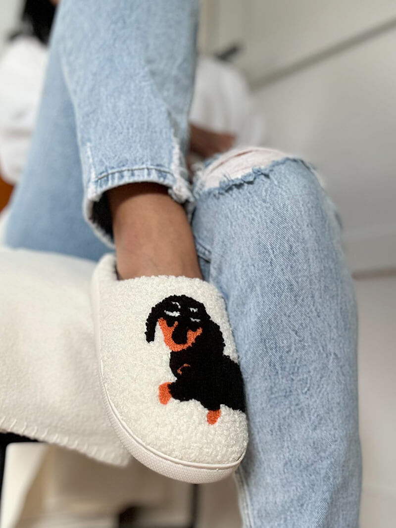 Dachshund Winter Slipper