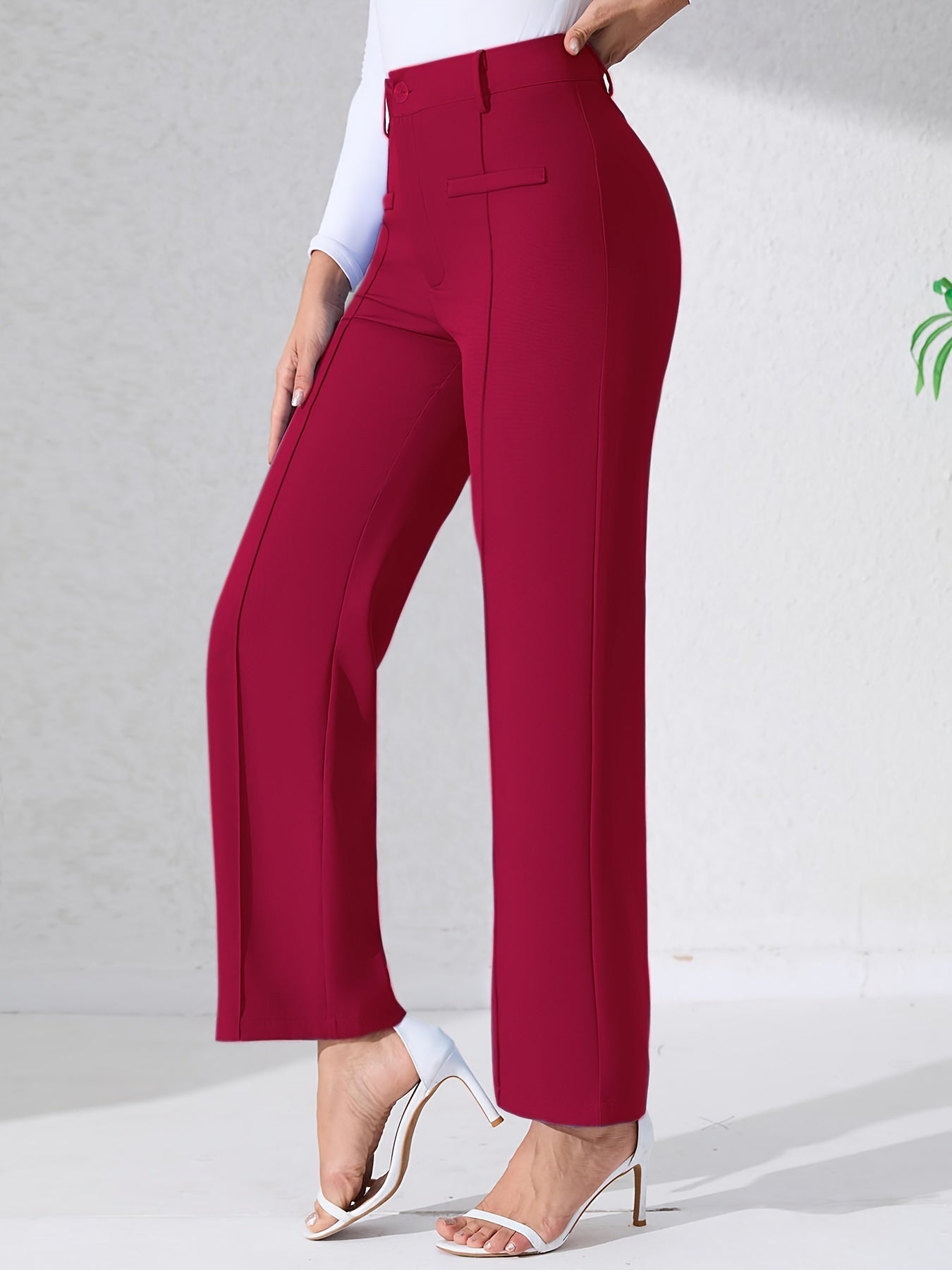 Premium High Waist Hose mit weitem Bein