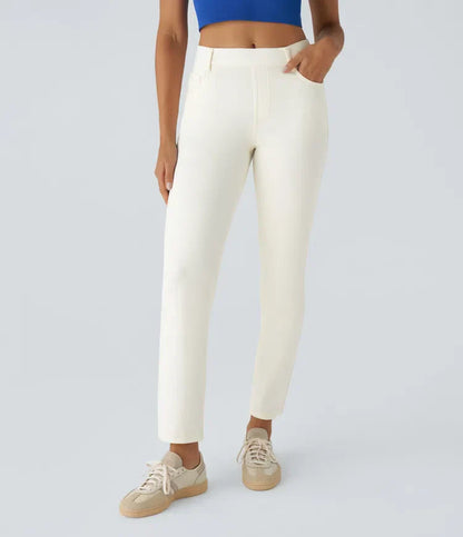 Bequeme Hose mit Hohem Bund und Elastischem Material