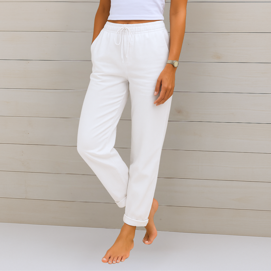 Premium atmungsaktive Leinen Stretchhose