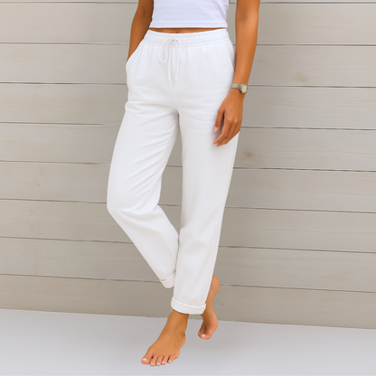 Premium atmungsaktive Leinen Stretchhose