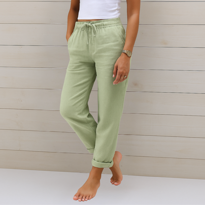 Premium atmungsaktive Leinen Stretchhose