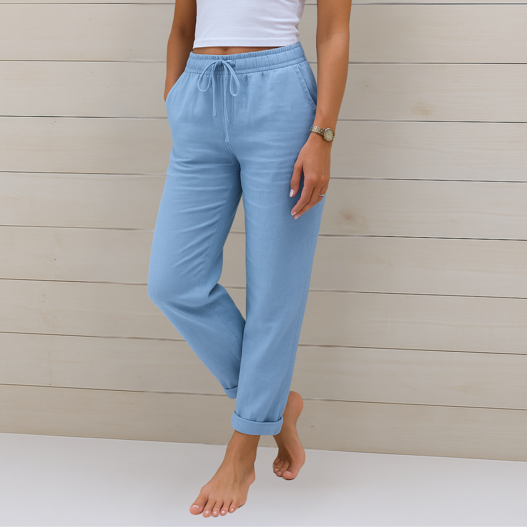 Premium atmungsaktive Leinen Stretchhose