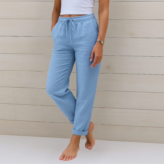 Premium atmungsaktive Leinen Stretchhose