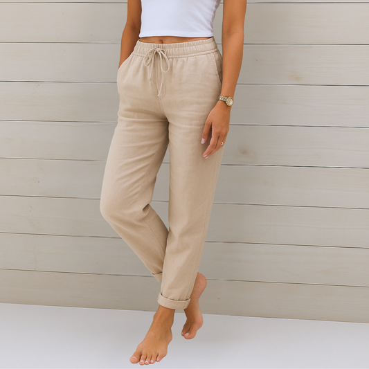 Premium atmungsaktive Leinen Stretchhose