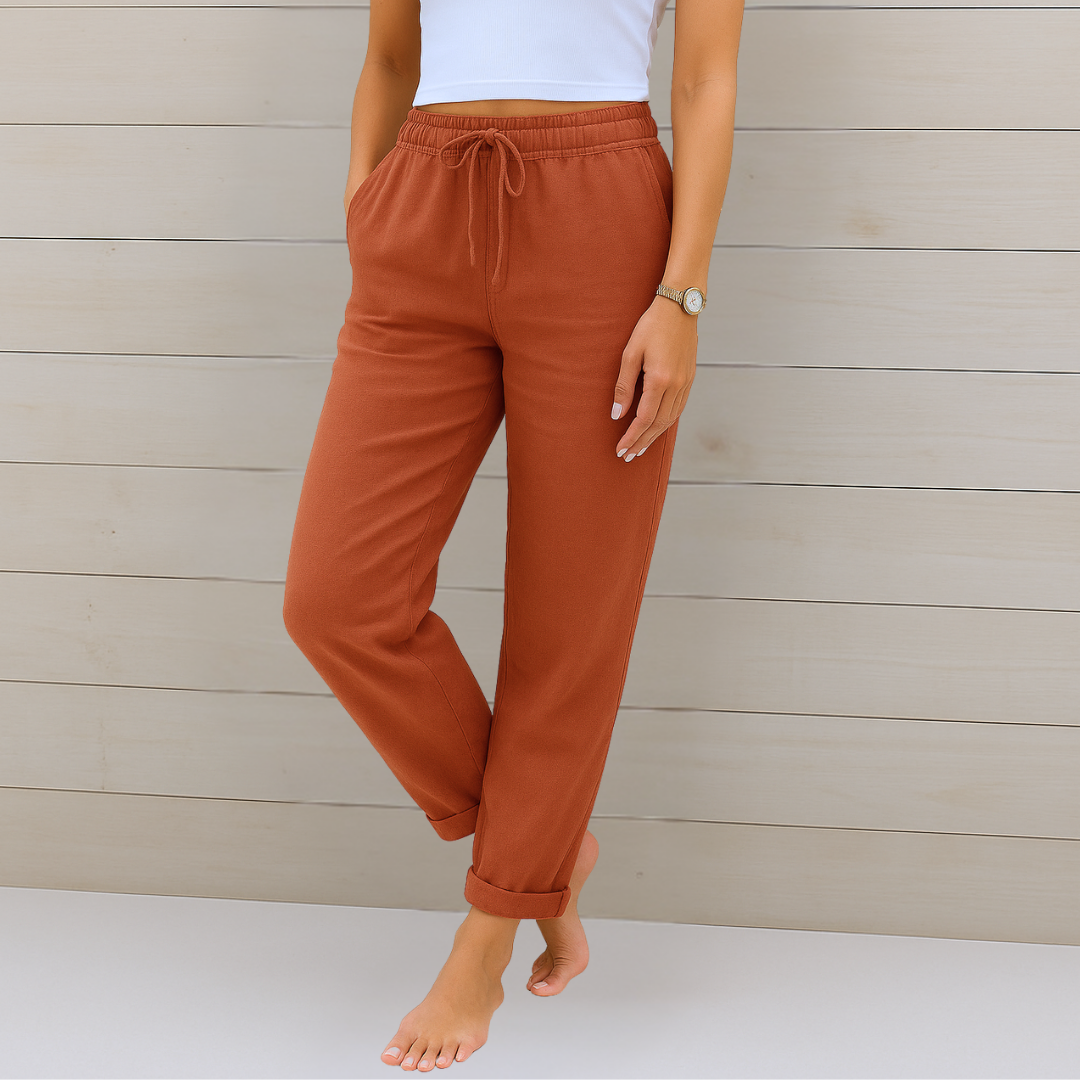 Premium atmungsaktive Leinen Stretchhose