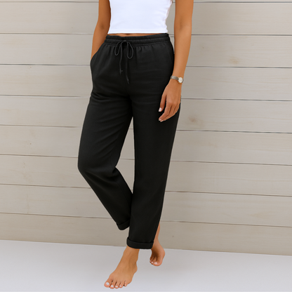 Premium atmungsaktive Leinen Stretchhose