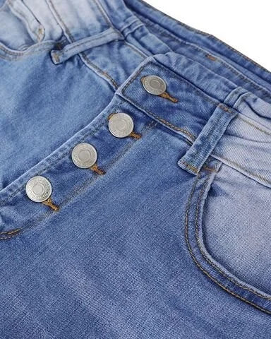 Hochtaillierte Skinny Jeans