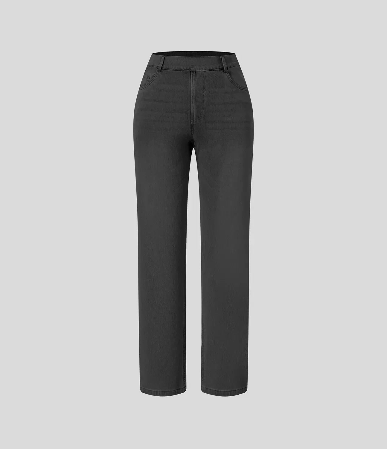 Bequeme Hose mit Hohem Bund und Elastischem Material