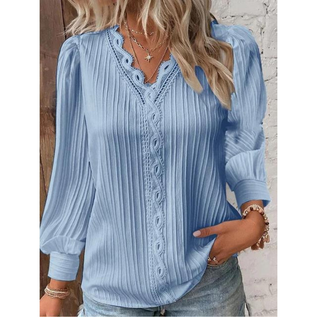 Elegante Faltenbluse