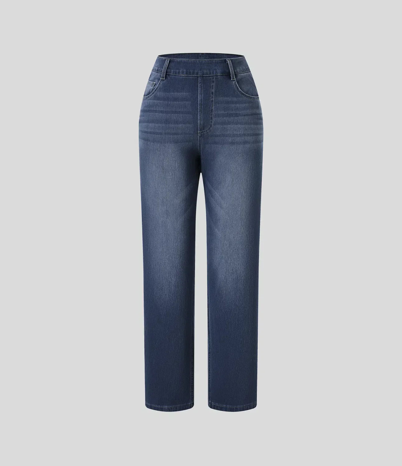 Bequeme Hose mit Hohem Bund und Elastischem Material