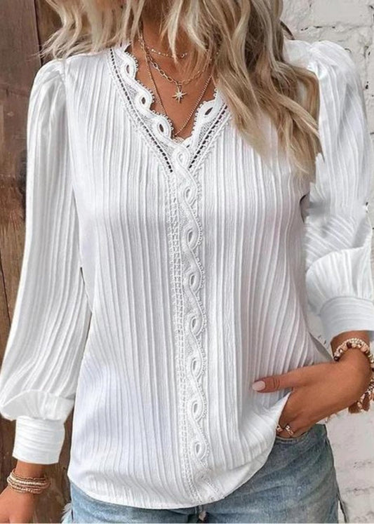 Elegante Faltenbluse