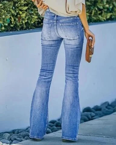 Hochtaillierte Skinny Jeans