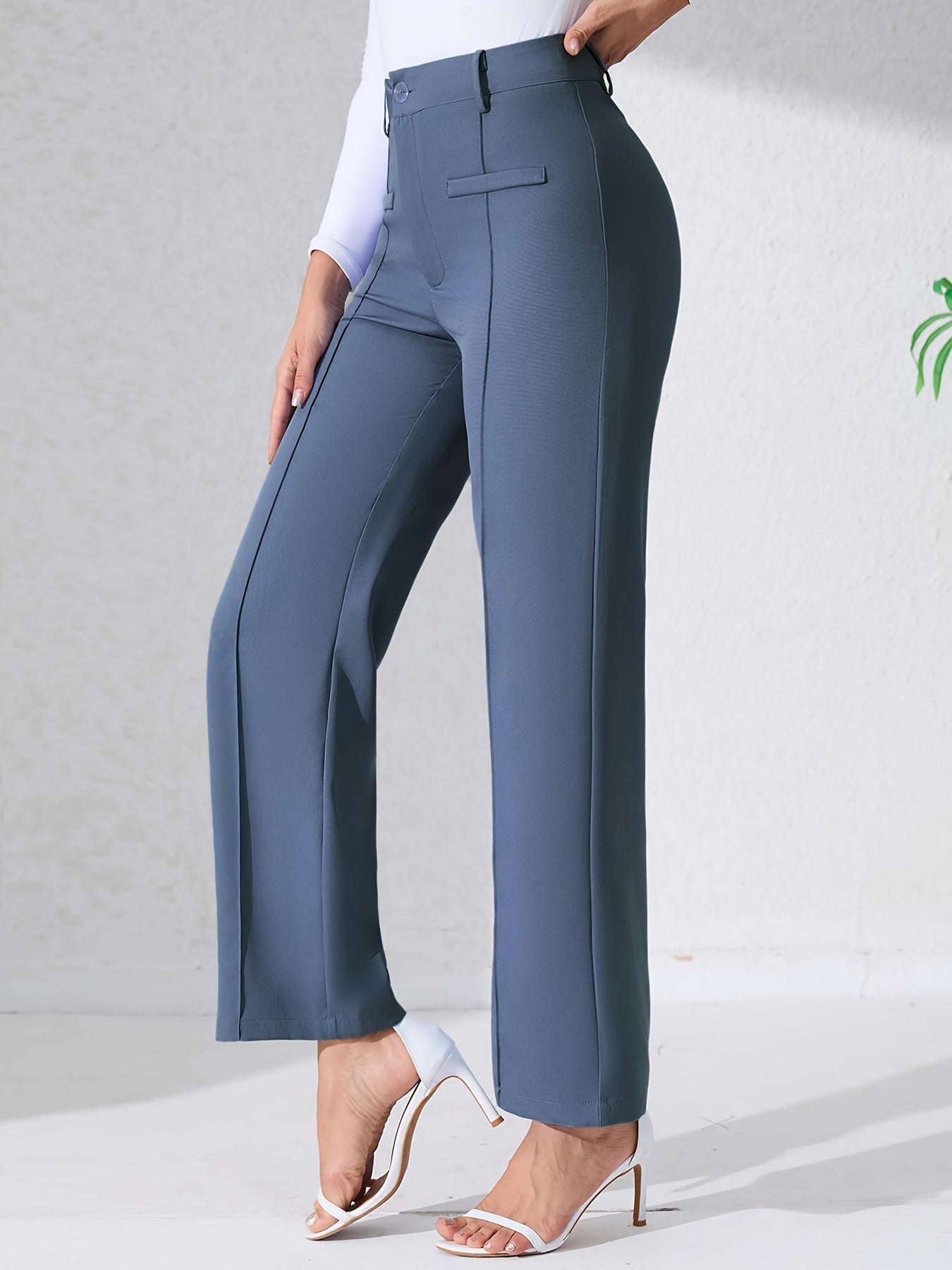 Premium High Waist Hose mit weitem Bein