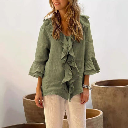 Stilvolle Bluse mit Rüschen