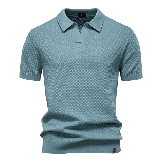 Sommerliches Polo-Shirt mit Struktur