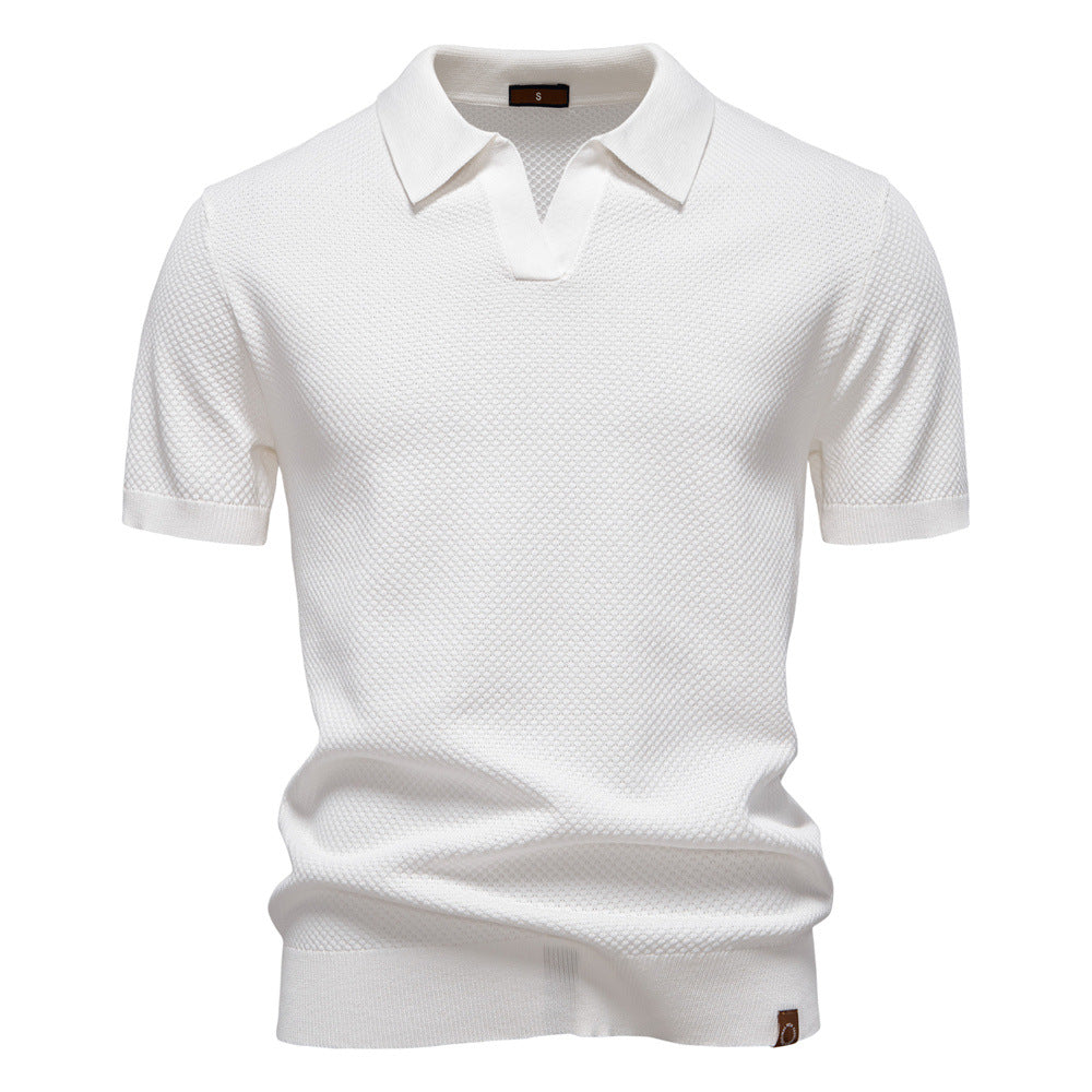 Sommerliches Polo-Shirt mit Struktur