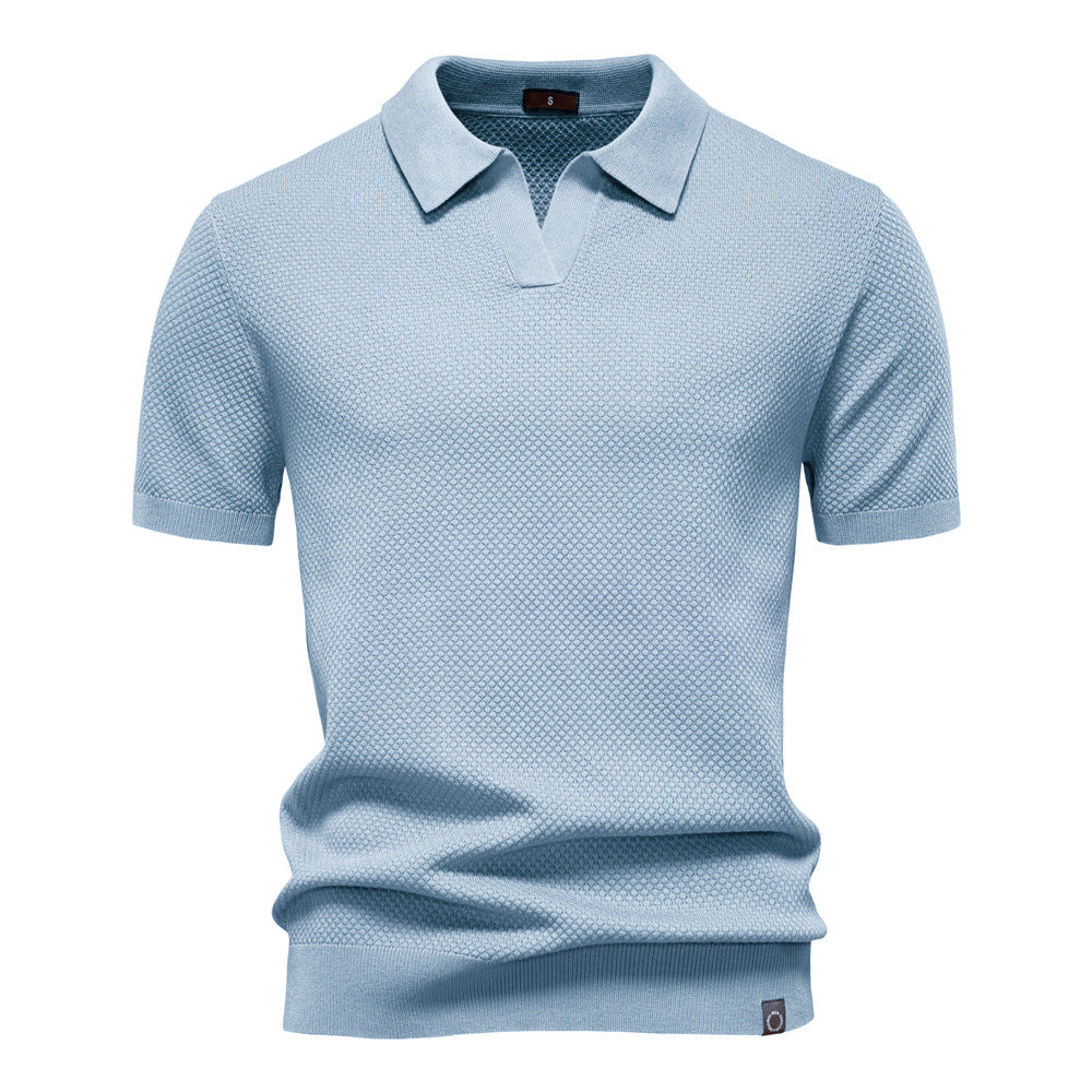 Sommerliches Polo-Shirt mit Struktur