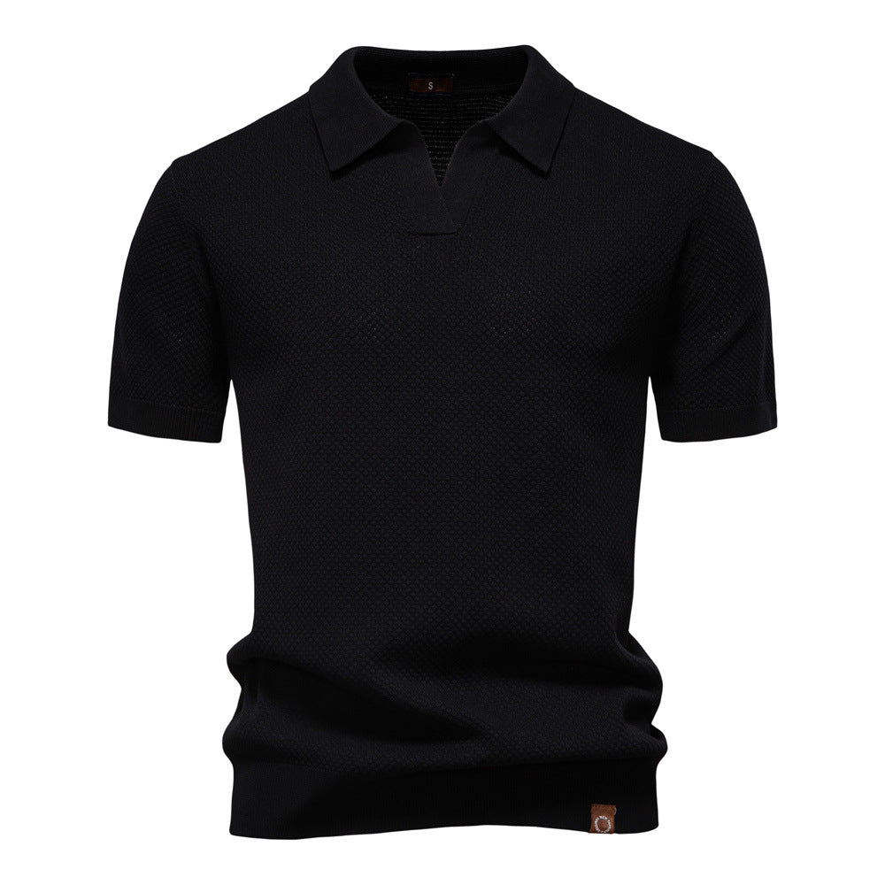 Sommerliches Polo-Shirt mit Struktur