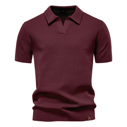 Sommerliches Polo-Shirt mit Struktur
