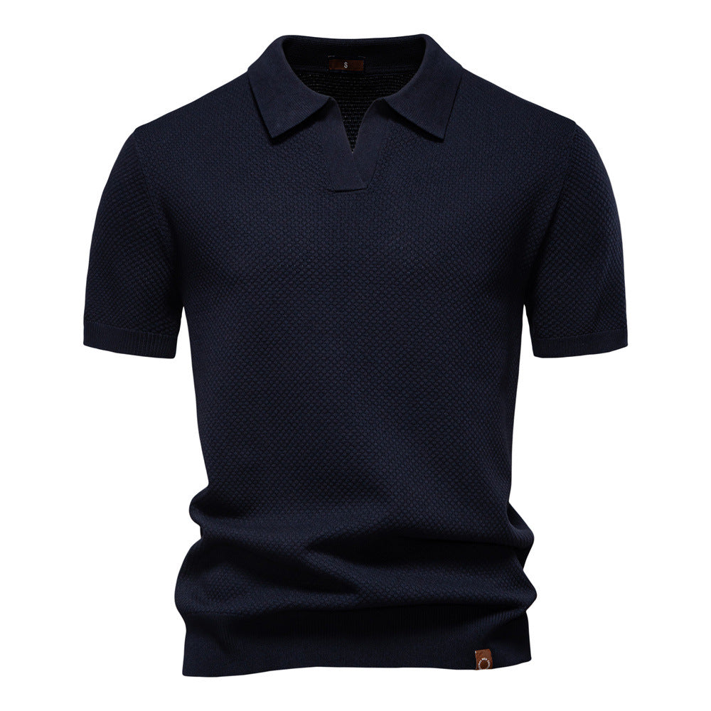 Sommerliches Polo-Shirt mit Struktur