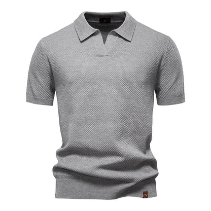 Sommerliches Polo-Shirt mit Struktur