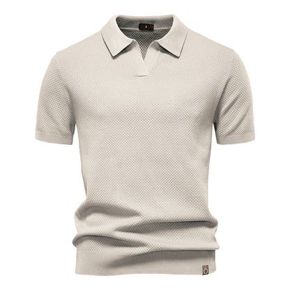 Sommerliches Polo-Shirt mit Struktur