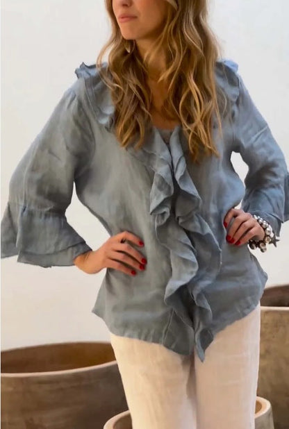 Stilvolle Bluse mit Rüschen