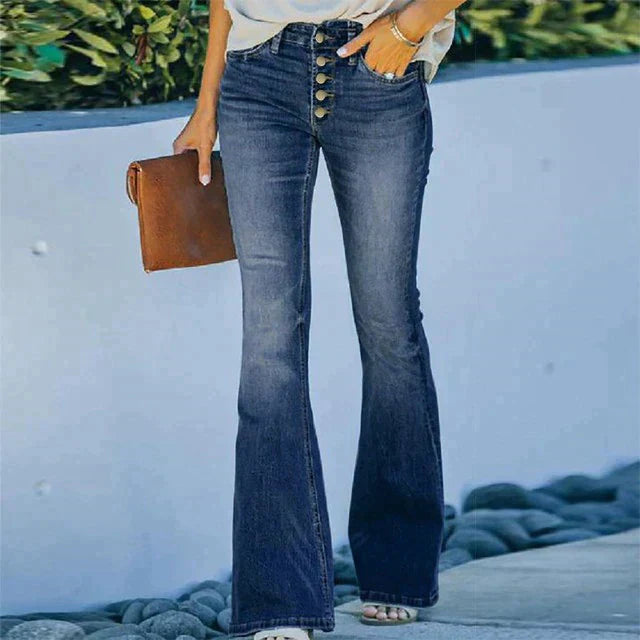 Hochtaillierte Skinny Jeans