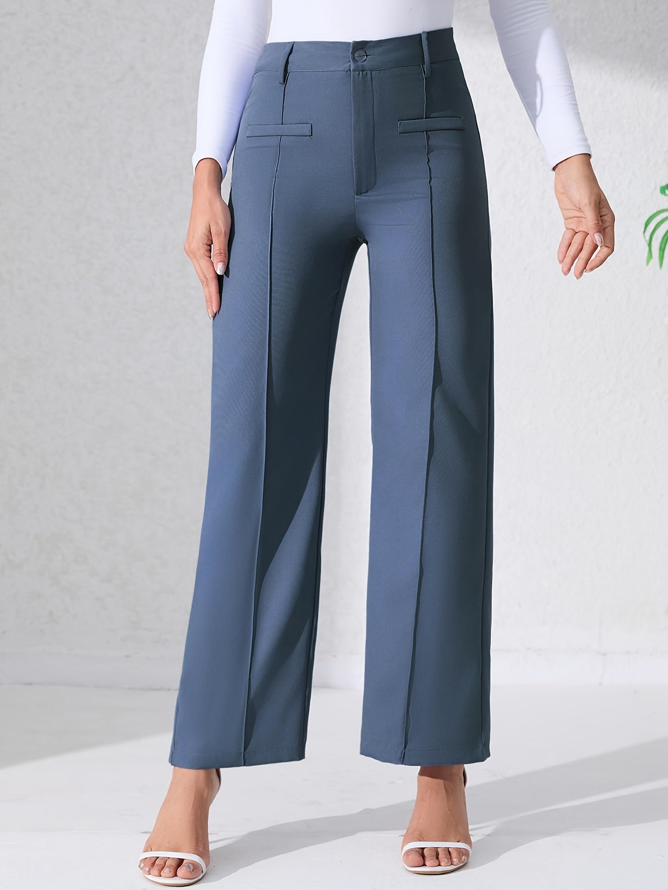 Premium High Waist Hose mit weitem Bein