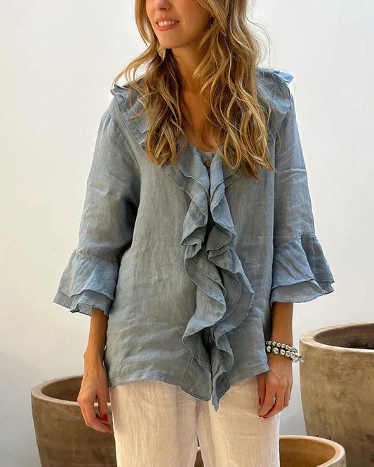 Stilvolle Bluse mit Rüschen