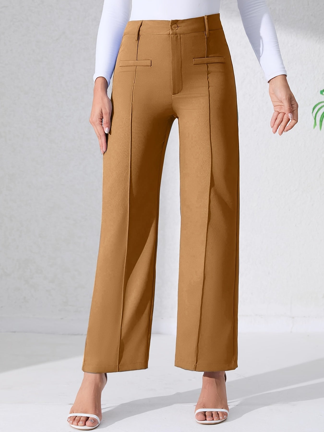 Premium High Waist Hose mit weitem Bein