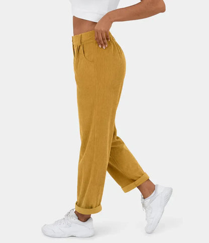 Figurbetonte Relaxhose mit weitem Bein